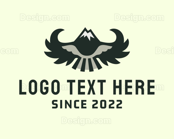 Winged Mountain Peak Camping Logo