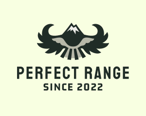 Winged Mountain Peak Camping  logo design