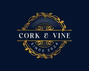 Luxury Vine Crest logo design