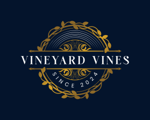 Luxury Vine Crest logo design