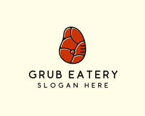 Red Meat Steak logo design