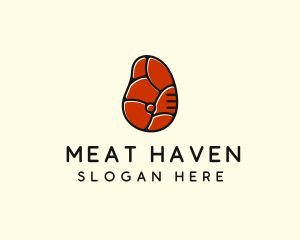 Red Meat Steak logo design