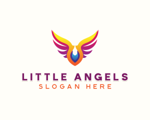 Archangel Memorial Wings logo design