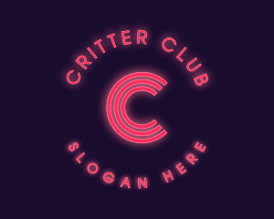 Nightlife Neon Bar logo design