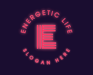 Nightlife Neon Bar logo design