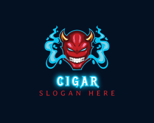 Demon Gaming Vape Smoke logo design