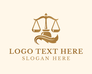 Golden Legal Justice Scale logo