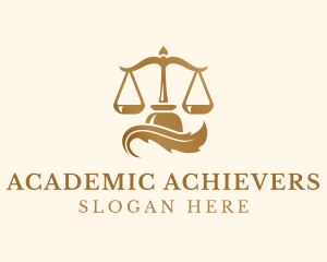 Golden Legal Justice Scale logo