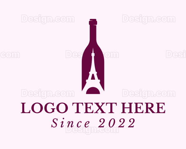 Bottle Eiffel Tower Logo