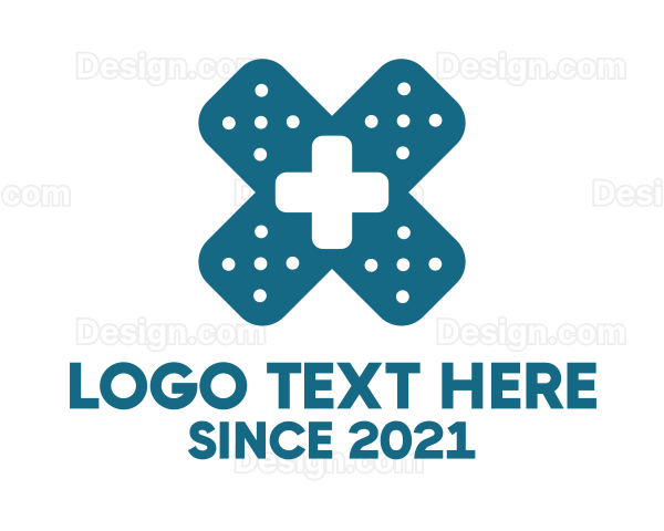 Medical Cross Bandage Logo