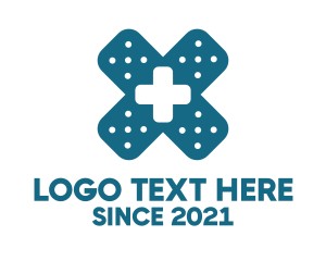 Injury - Medical Cross Bandage logo design