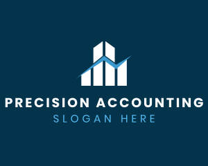 Accounting Business Graph logo design