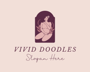 Sexy Naked Woman logo design