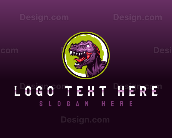 Gaming Dinosaur Beast Logo