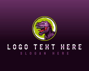 Gaming Dinosaur Beast logo