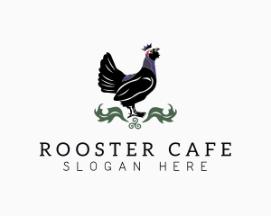 Chicken Rooster Crown logo