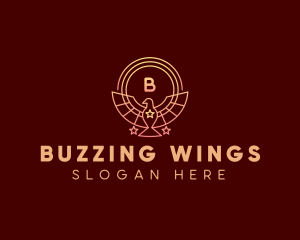 Bird Wings Star logo design