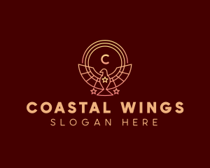 Bird Wings Star logo design