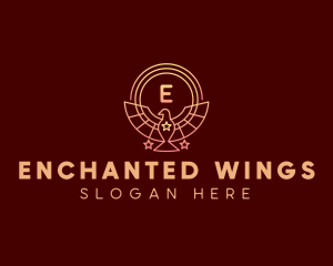 Bird Wings Star logo design