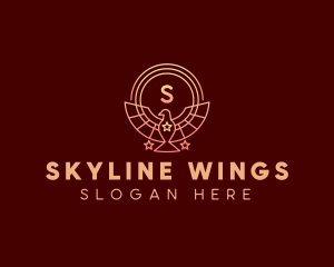 Bird Wings Star logo design