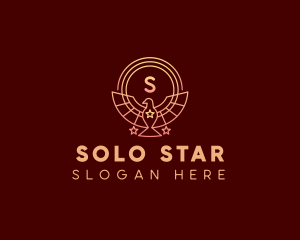 Bird Wings Star logo design