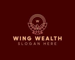 Bird Wings Star logo design