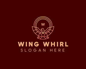 Bird Wings Star logo design