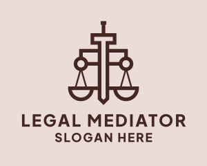 Sword Law Notary logo design