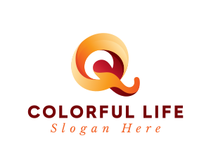 Elegant Colorful Letter Q logo design