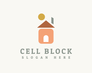 Kiddie Playhouse Blocks logo design