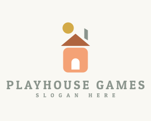 Kiddie Playhouse Blocks logo design