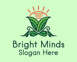 Sunny Herbal Plant  Logo