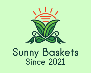 Sunny Herbal Plant  logo design