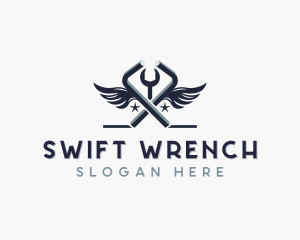 Wrench Mechanic Repair logo design