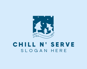 Christmas Winter Tree  logo