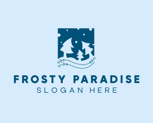 Christmas Winter Tree  logo