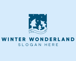 Christmas Winter Tree  logo