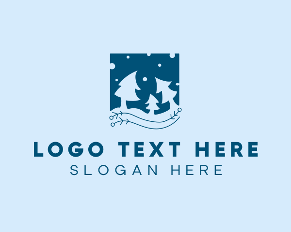 Christmas Winter Tree  logo