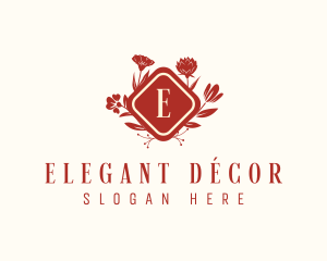 Elegant Floral Decor logo design