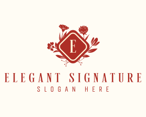 Elegant Floral Decor logo design