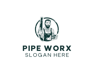 Carpenter Timber Wood  logo design