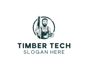 Carpenter Timber Wood  logo design