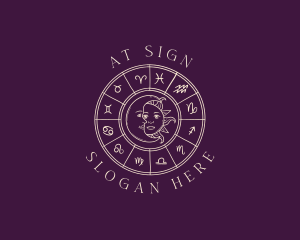 Mystical Zodiac Astrology logo design