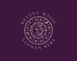 Mystical Zodiac Astrology logo design