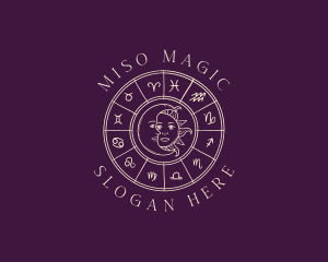 Mystical Zodiac Astrology logo design