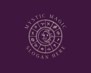 Mystical Zodiac Astrology logo design