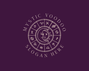 Mystical Zodiac Astrology logo design