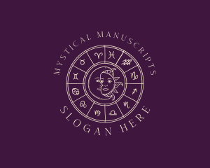 Mystical Zodiac Astrology logo design