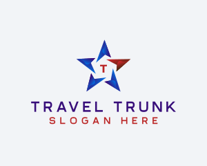 Arrow Star Travel logo design