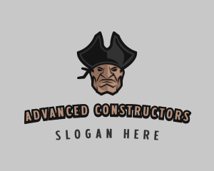 Angry Pirate Man logo design